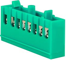 Шина изолированная EKF PROxima PE "земля" ШНИ-6х9-8-К-З 8 групп зеленый картинка 